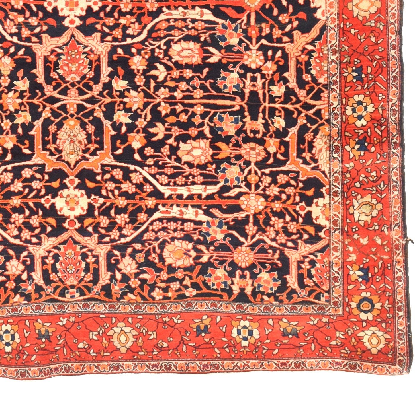 Antique Farahan Sarouk Persian Rug