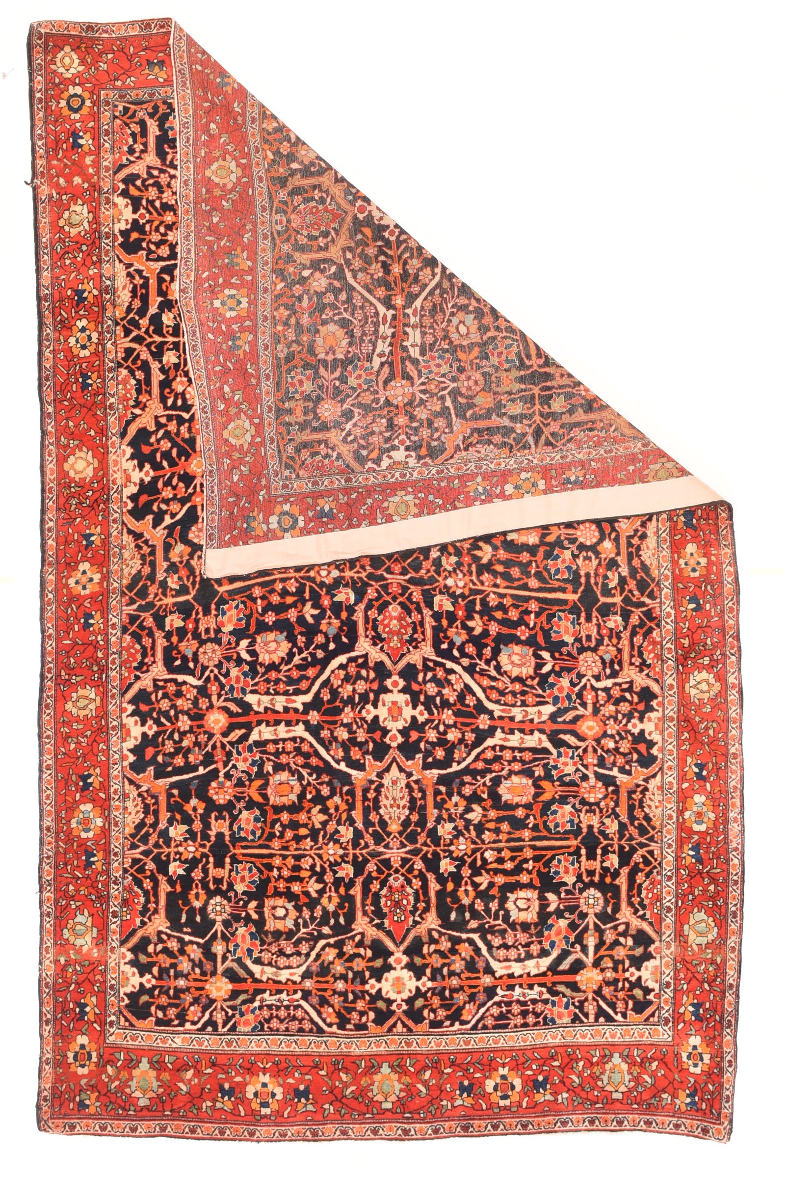 Antique Farahan Sarouk Persian Rug