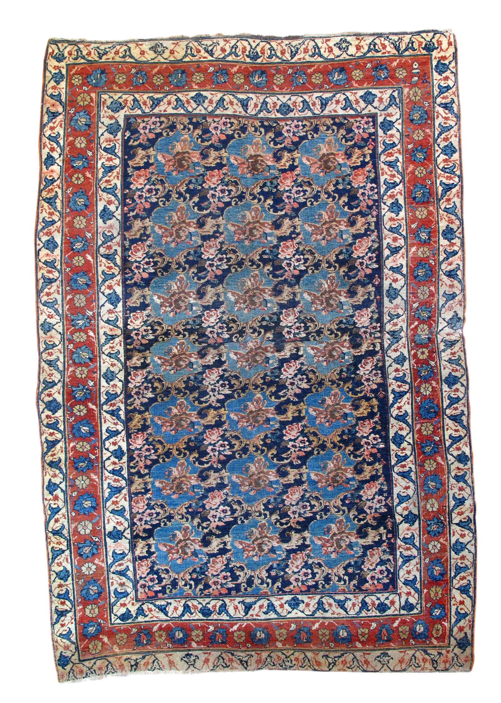 Extremely Fine Antique Persian Bidjar (rug has been professionally resized)