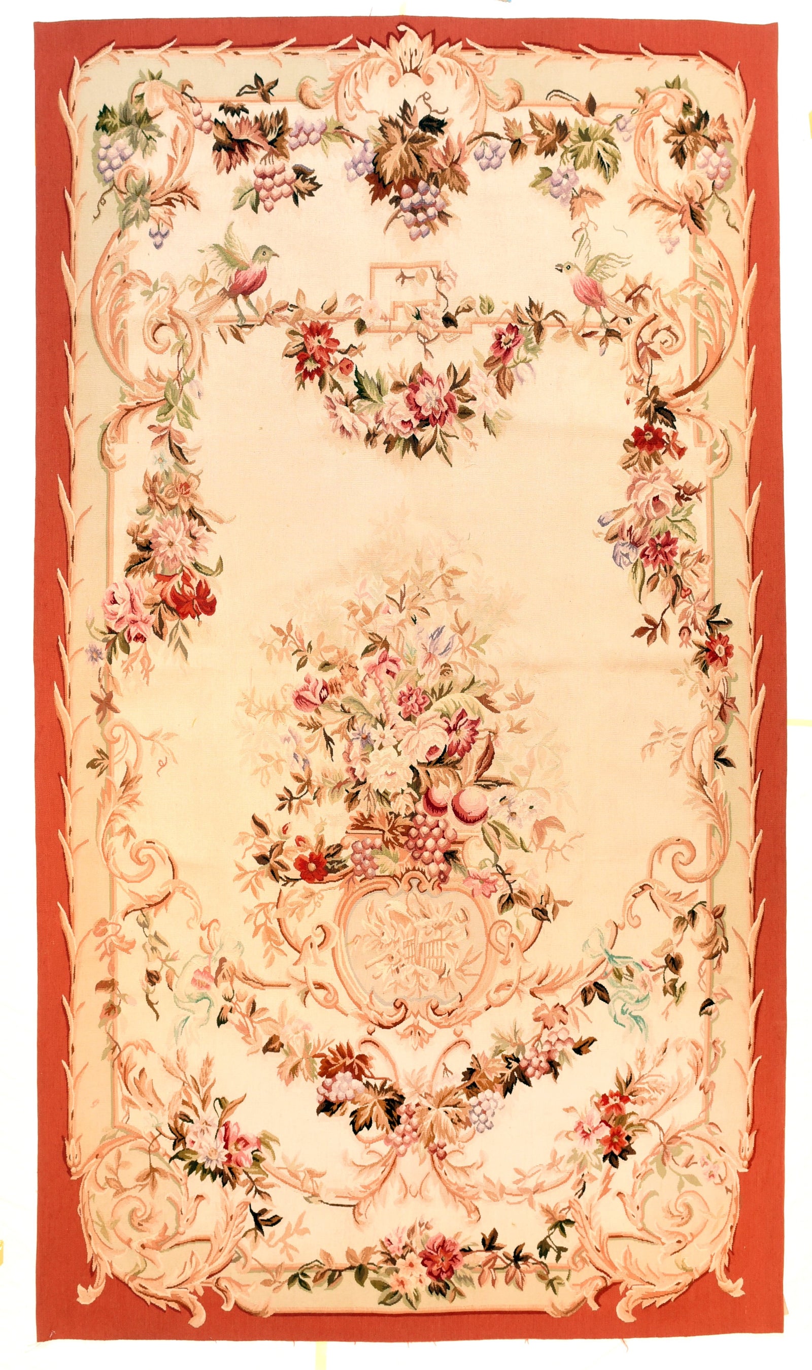 Antique Being Aubusson French Tapestry Area Rug