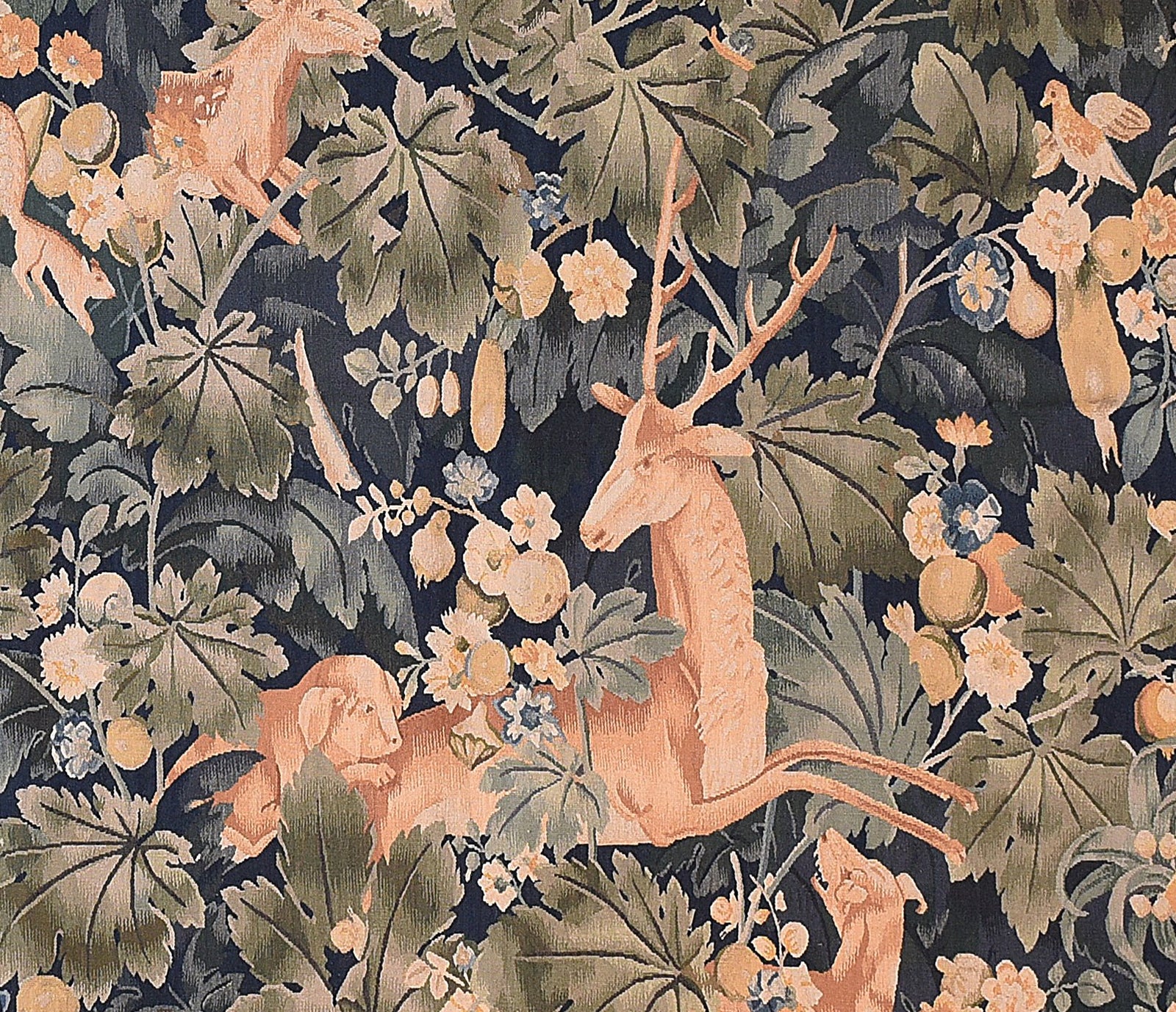 Vintage French Pictorial Tapestry Area Rug