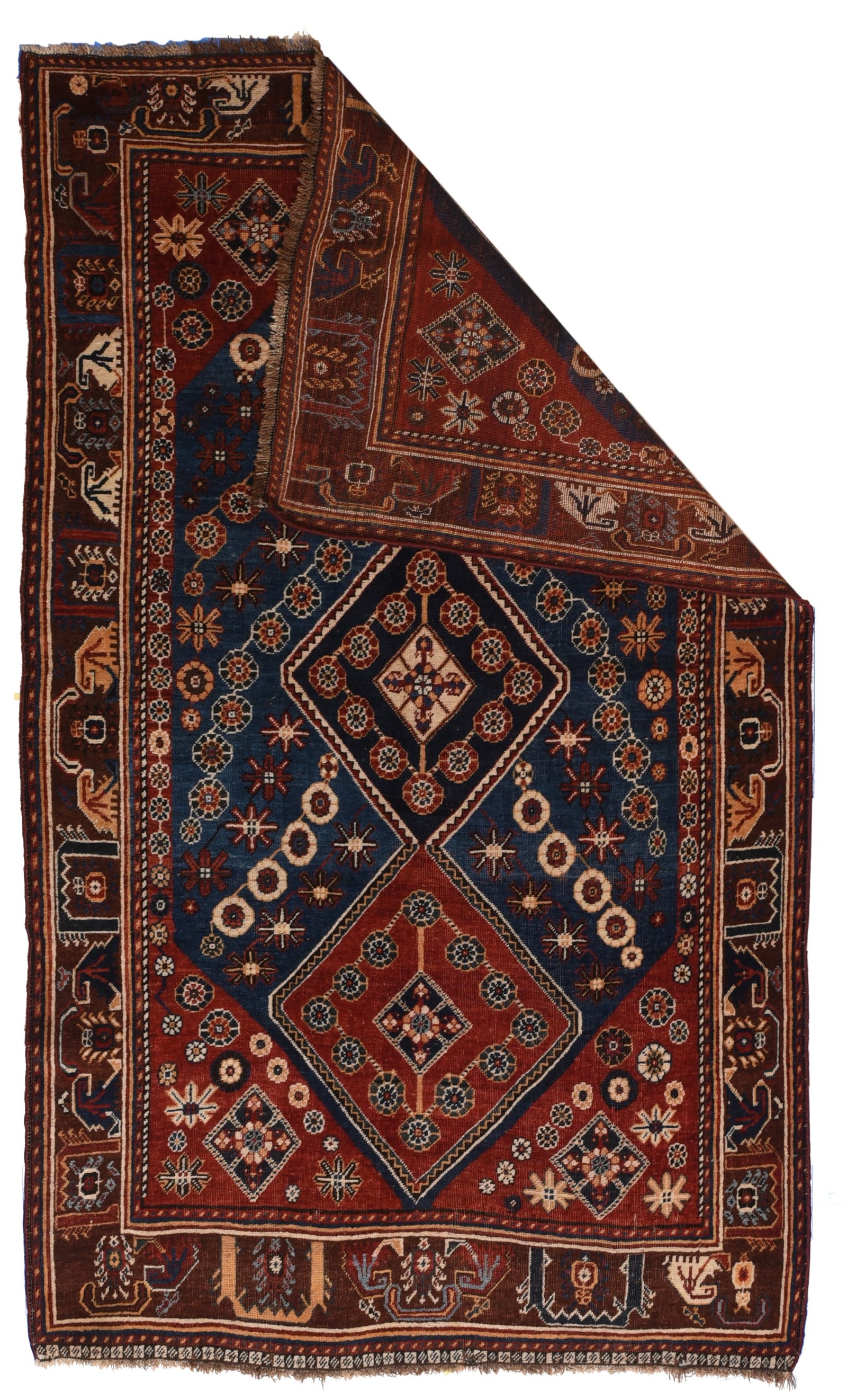 Antique Qashqai/Kashkai Persian Area Rug