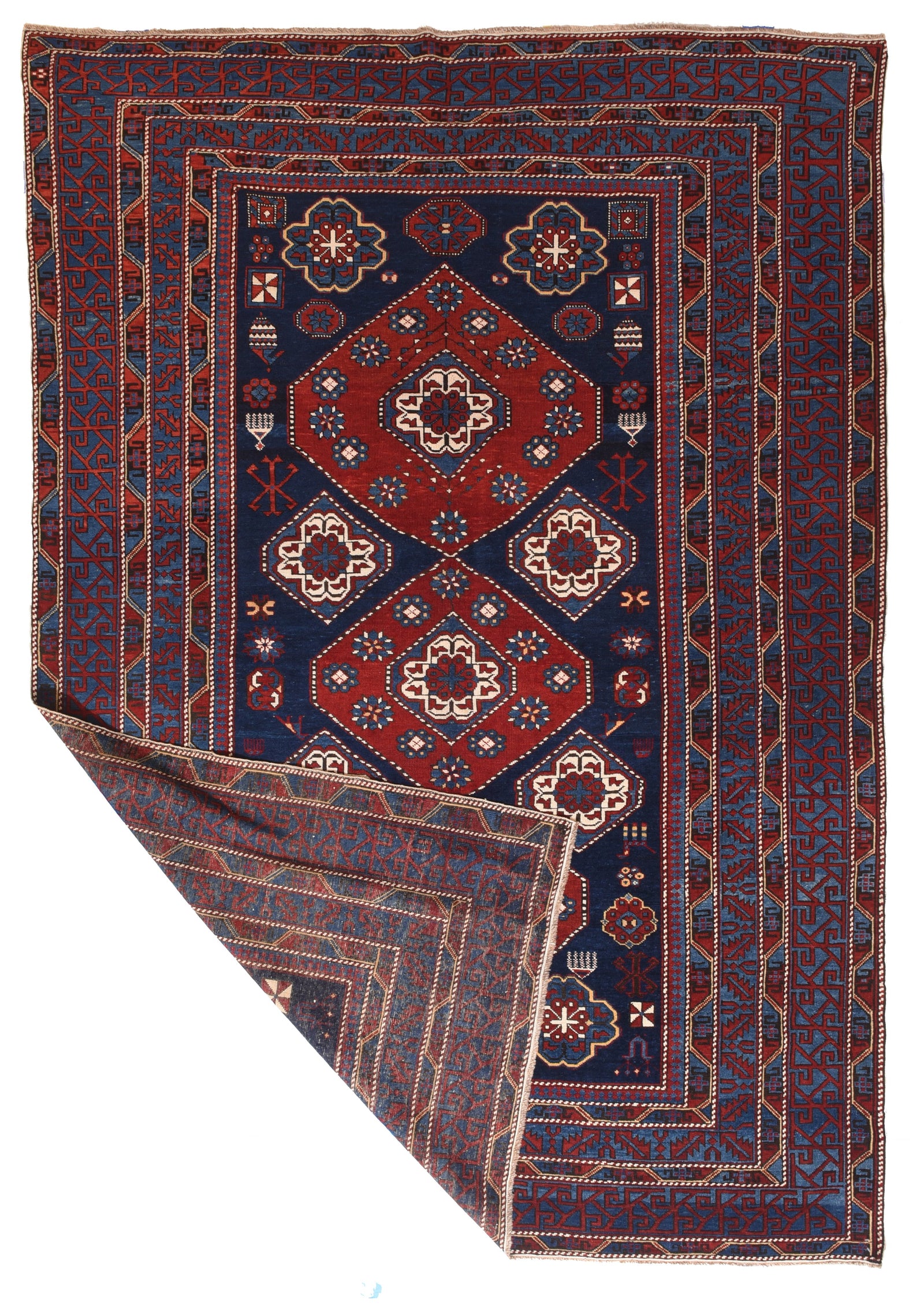 Antique Shirvan Russian Area Rug