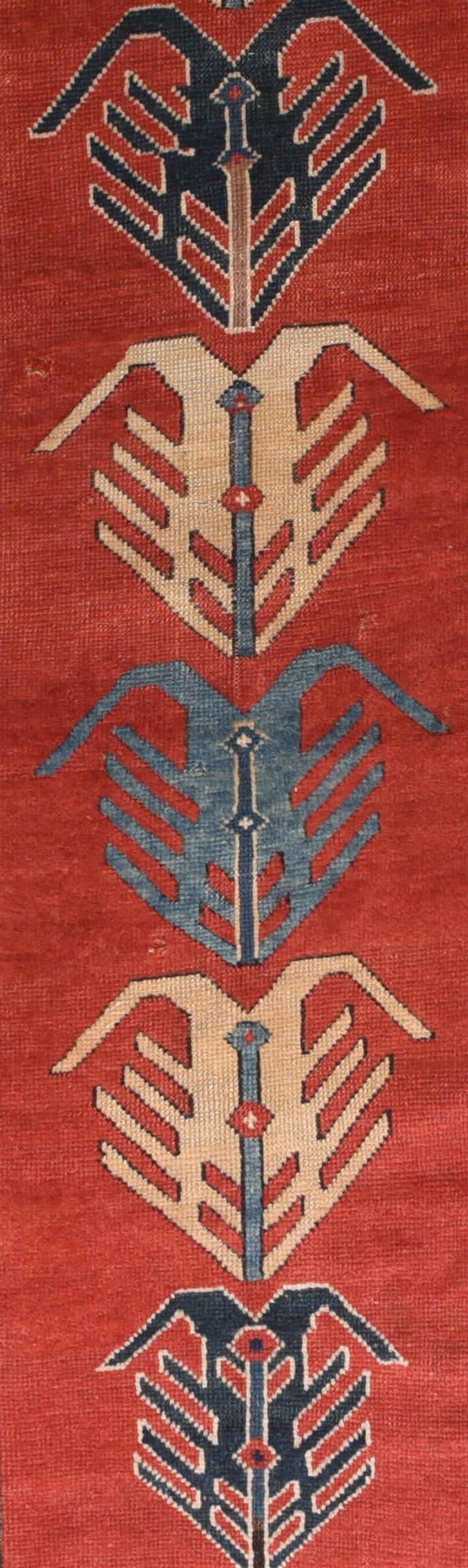 Antique Kazak Russian Area Rug