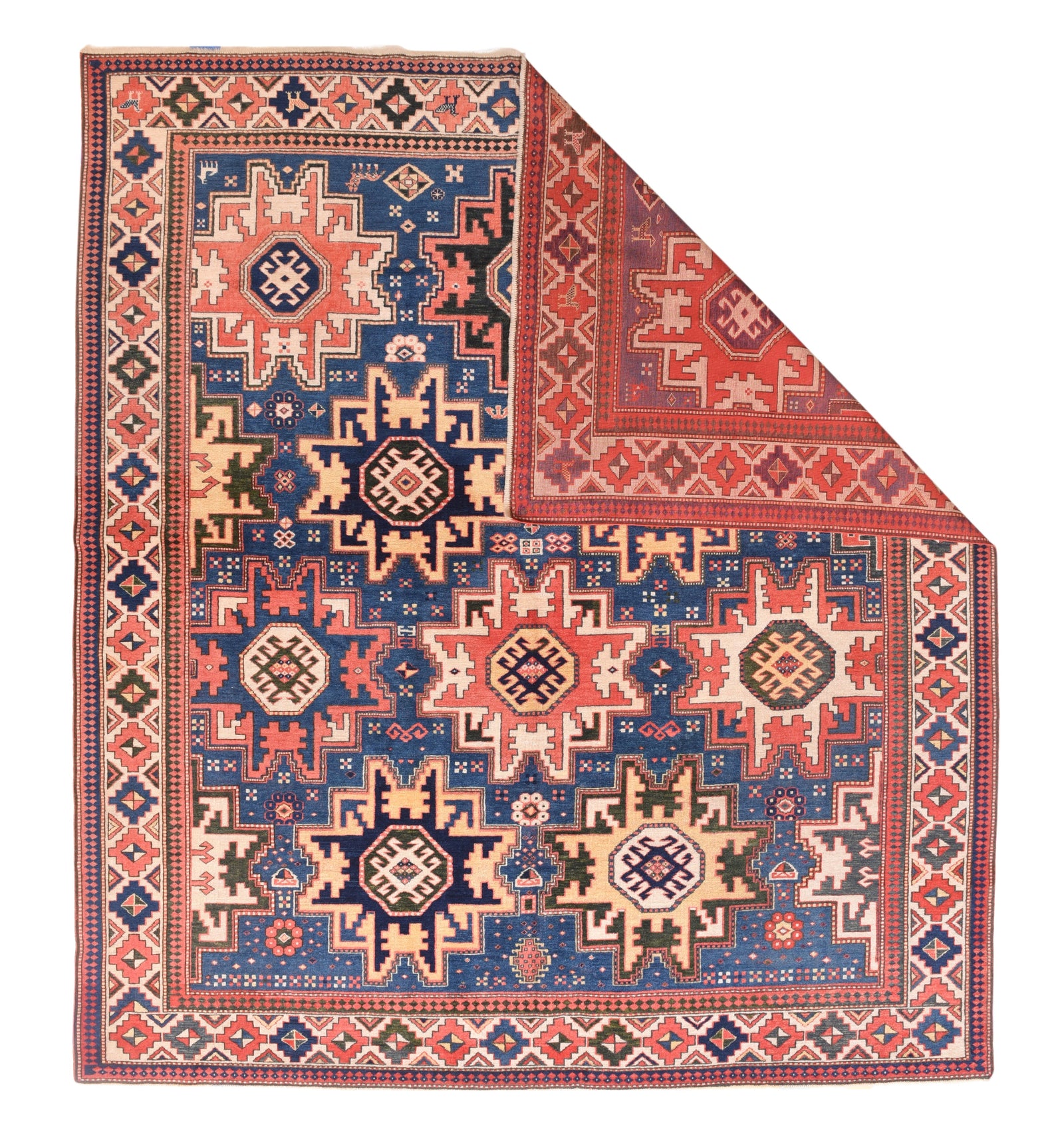 Antique Shirvan Caucasian Russian Area Rug