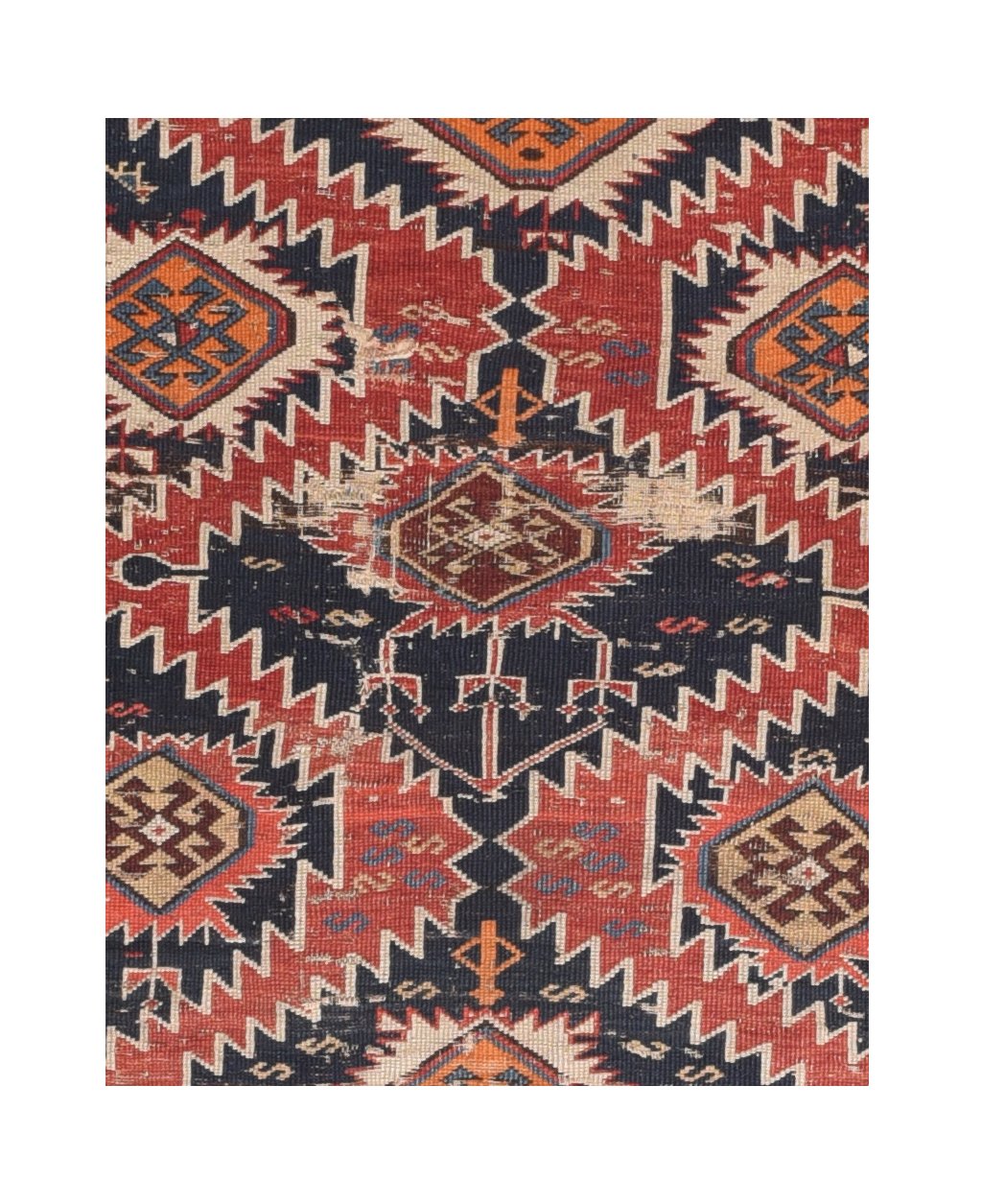 Antique Shirvan Caucasian Russian Area Rug