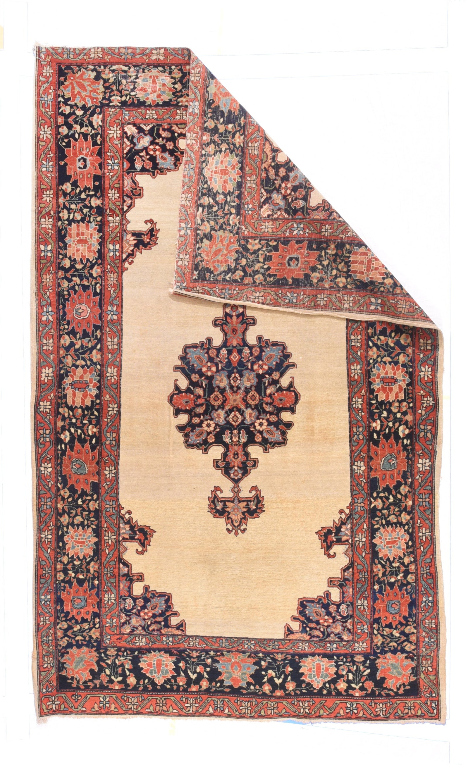 Antique Farahan Sarouk Persian Rug