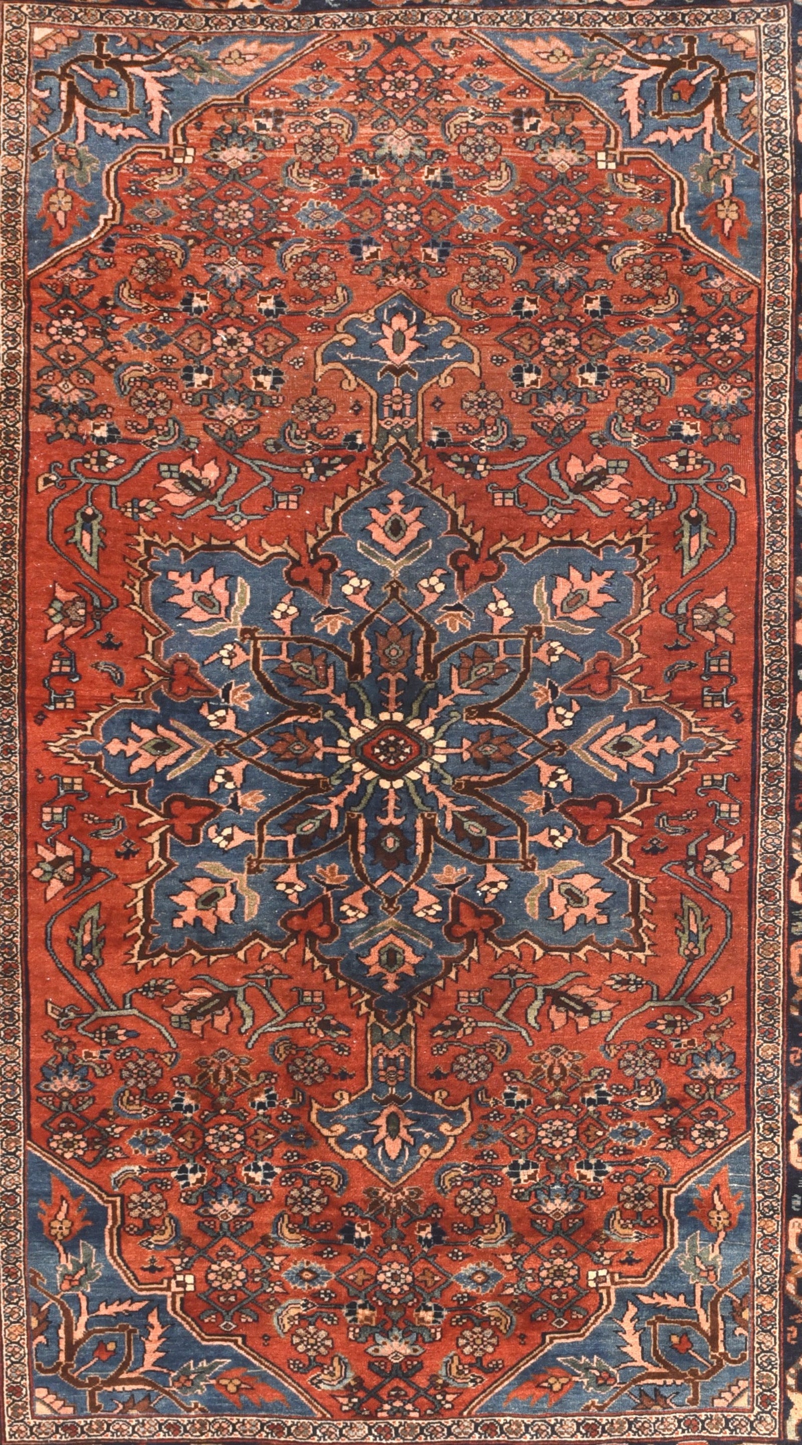Antique Bidjar Signed Persian Rug