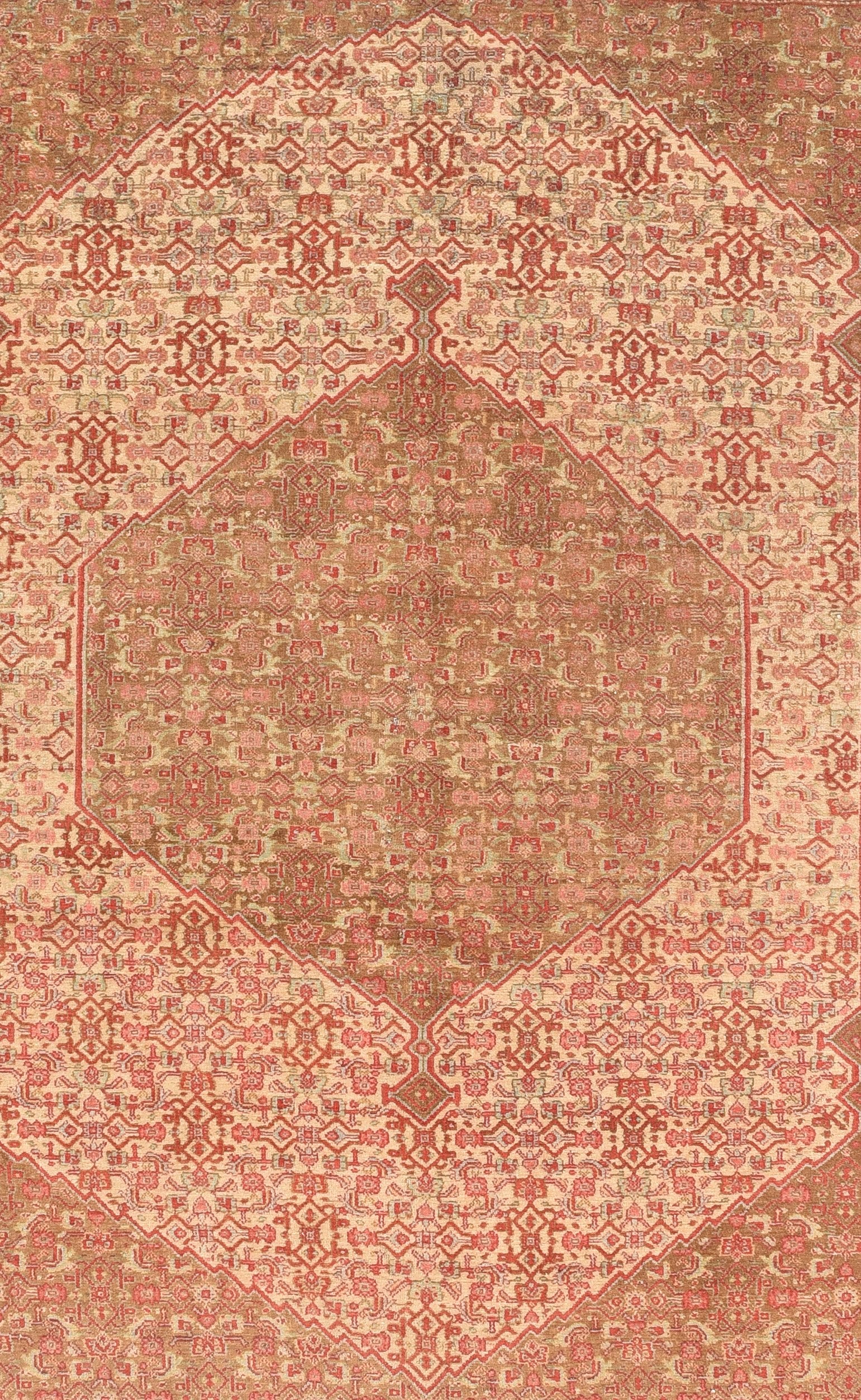 Antique Senneh Persian Area Rug