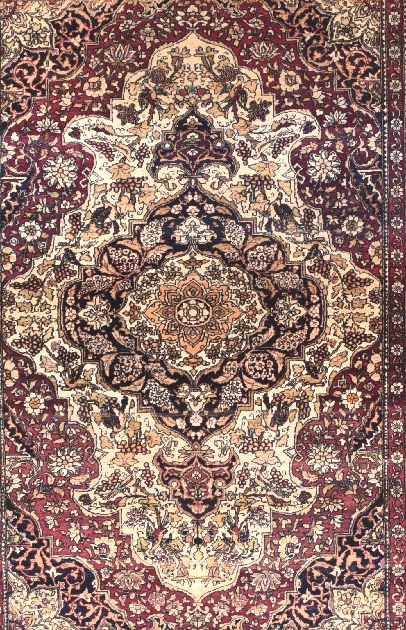 Antique Tehran Persian Area Rug