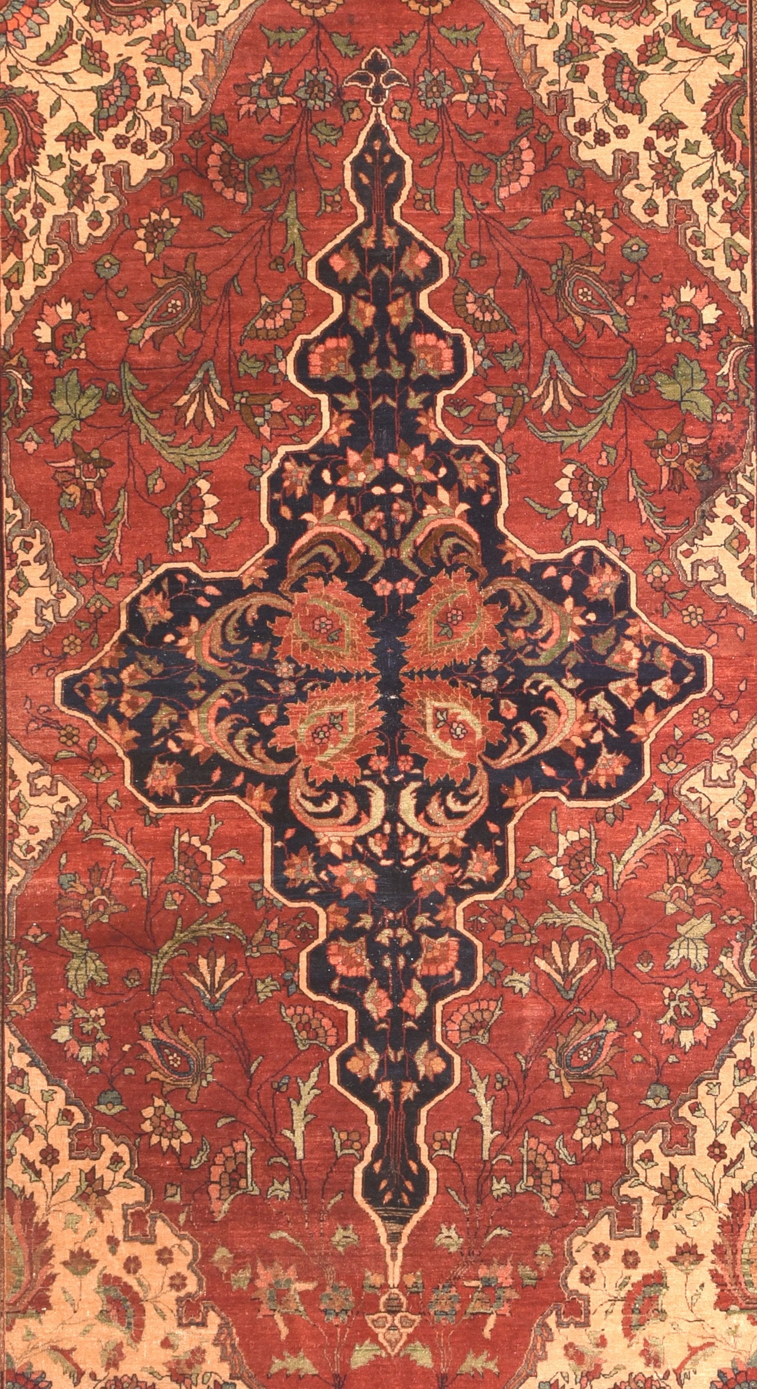 Antique Farahan Sarouk Persian Rug
