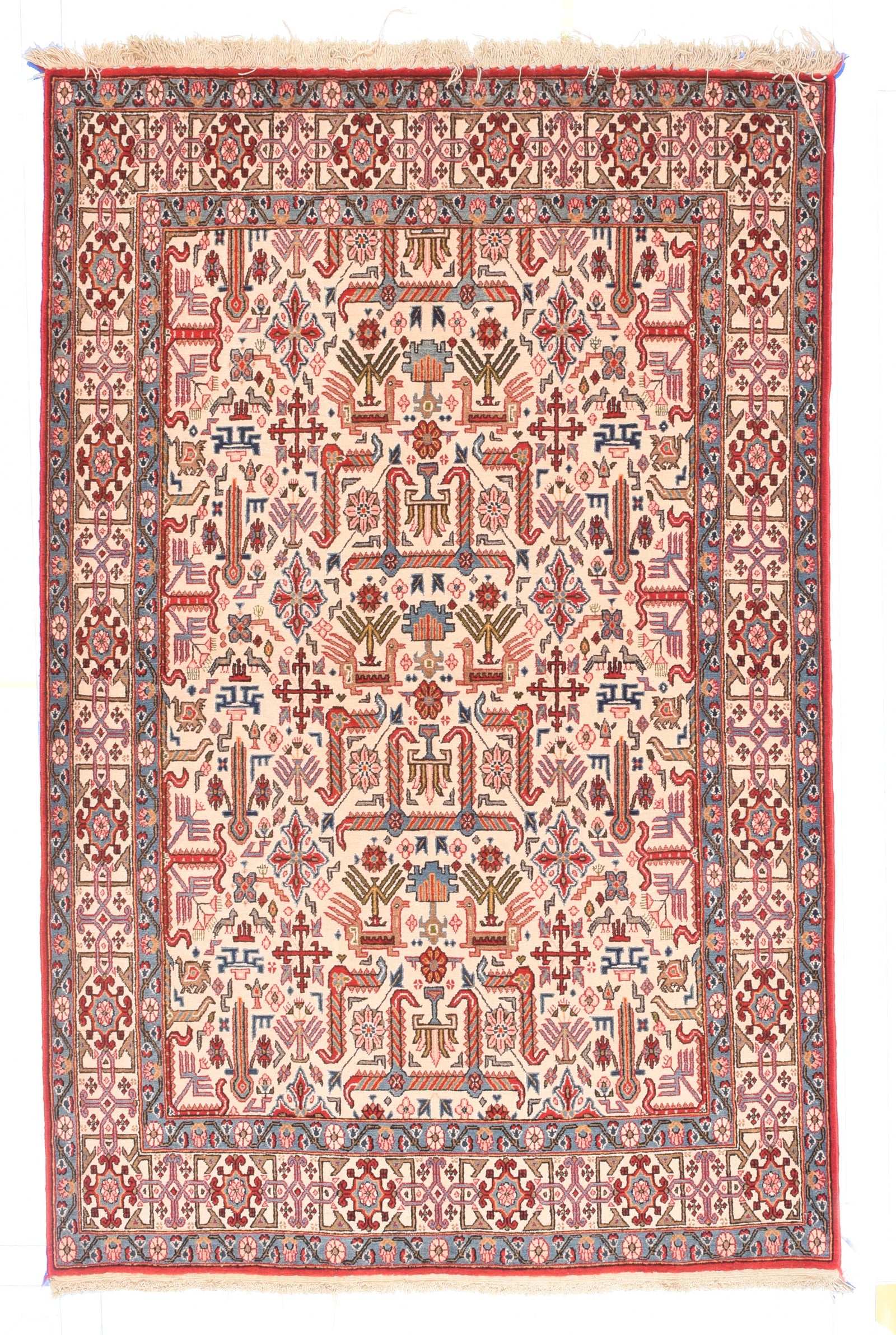 Semi Antique Beige Tehran Persian Area Rug