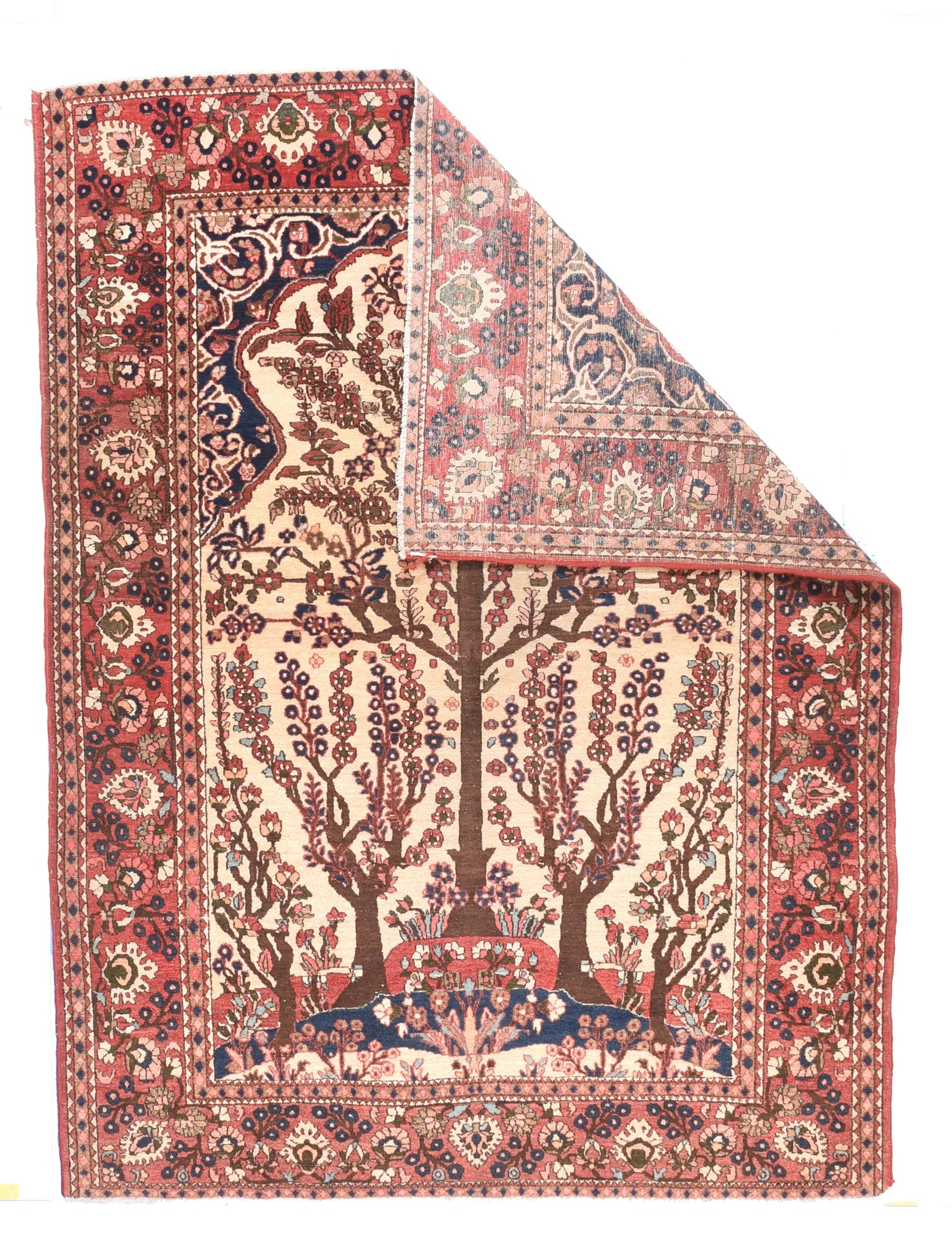 Antique Isfahan Persian Rug