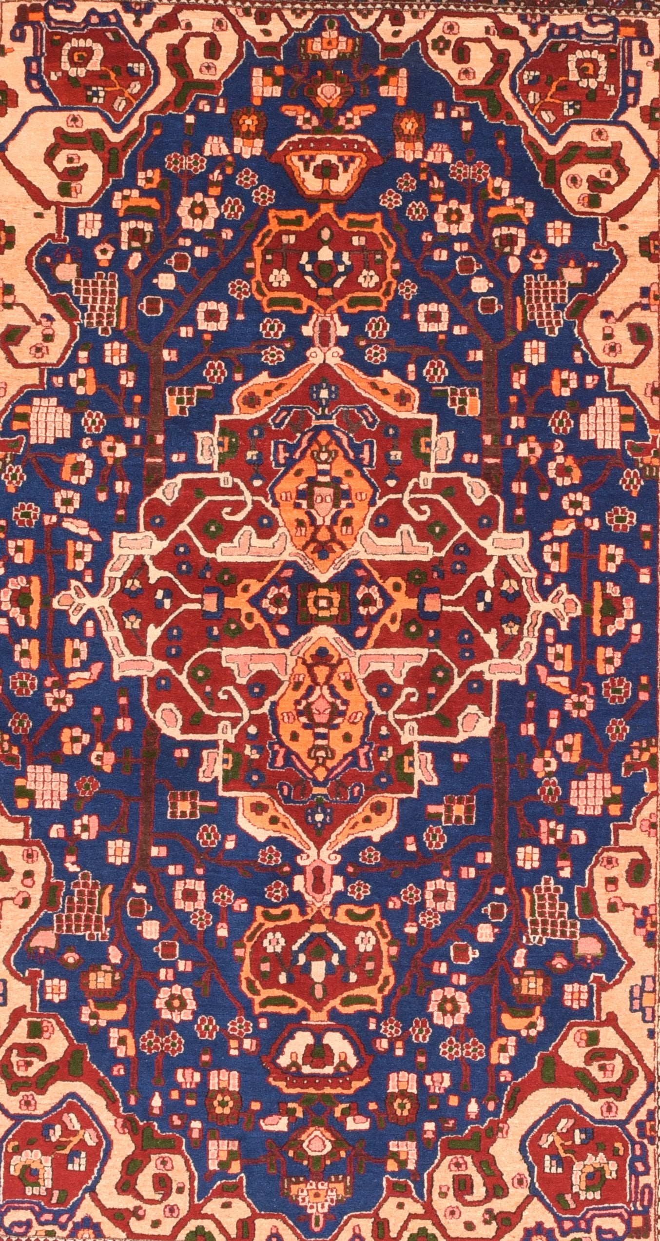 Semi Red Isfahan Persian Area Rug
