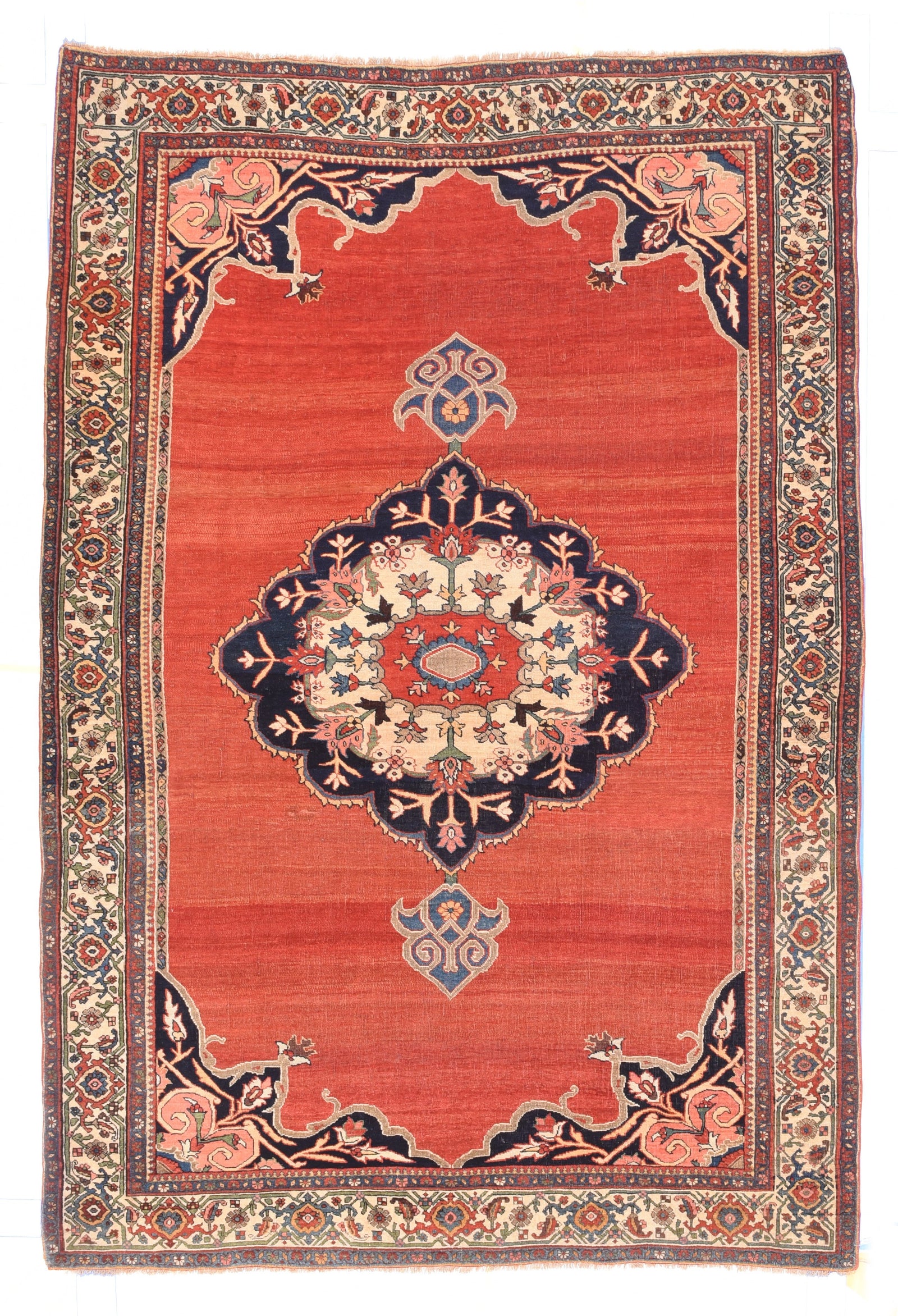 Antique Red Bidjar Persian Area Rug