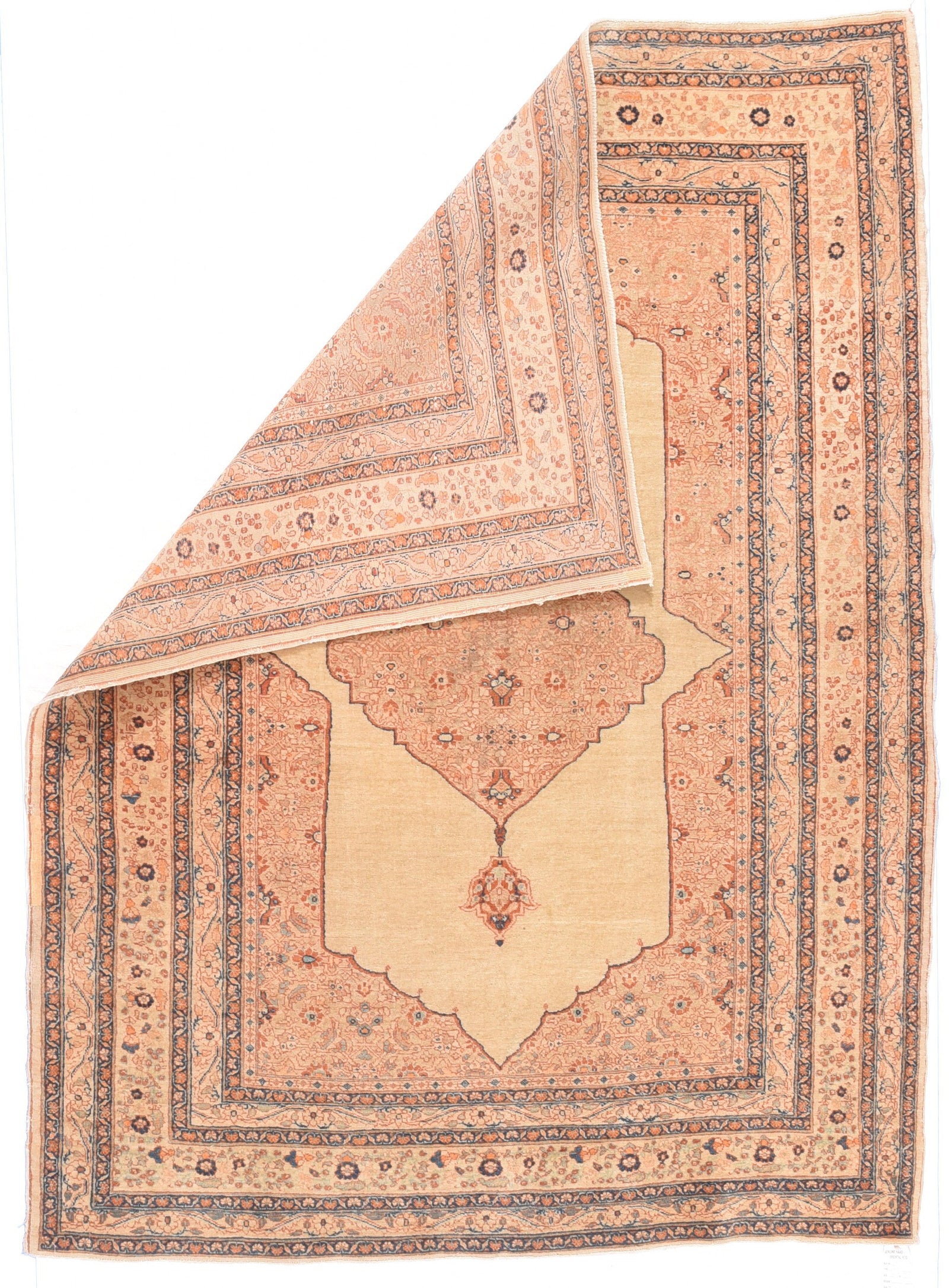 Antique Tabriz Haji Jalili Persian Area Rug