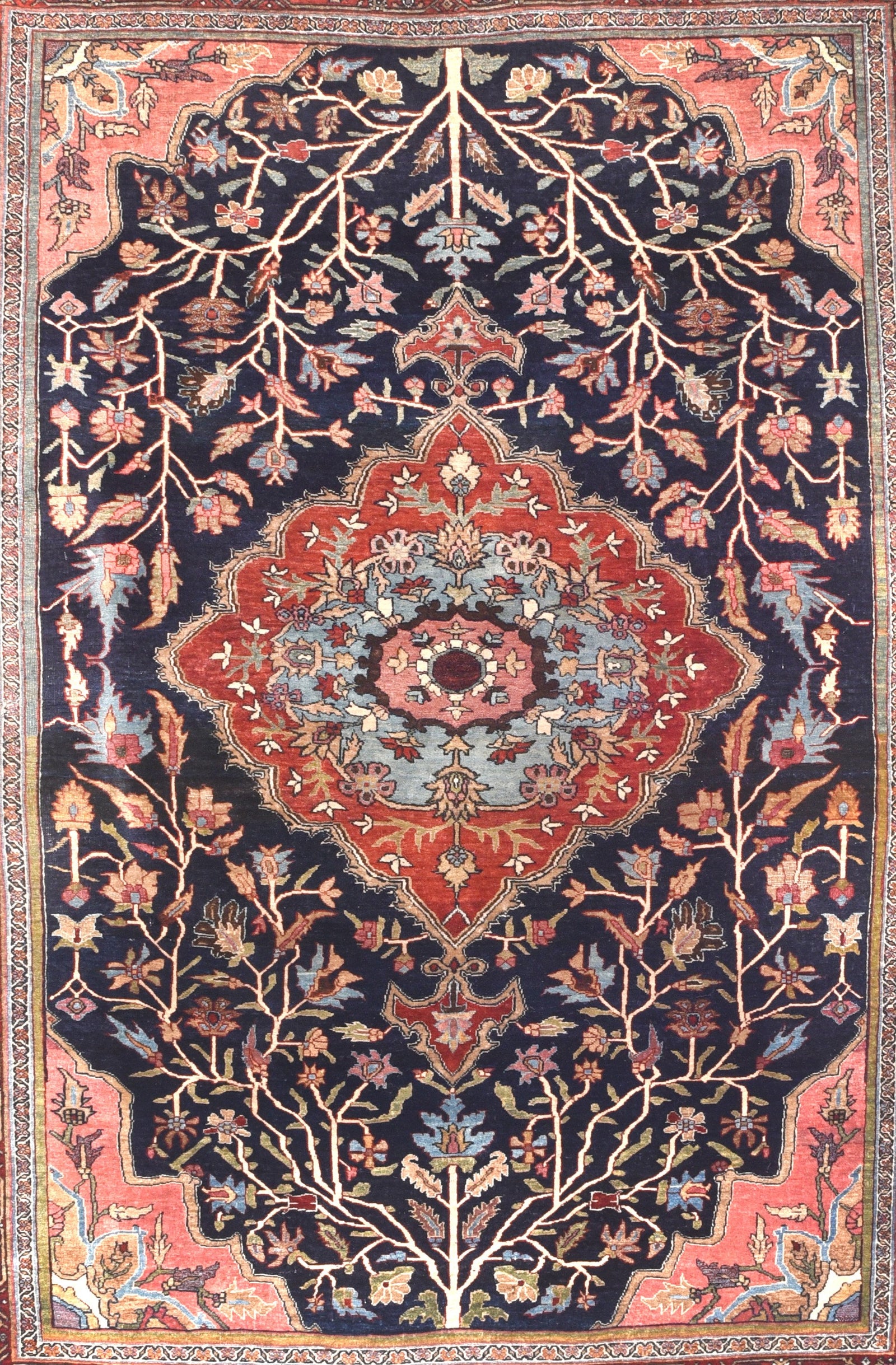 Antique Halvaie Bidjar Persian Rug