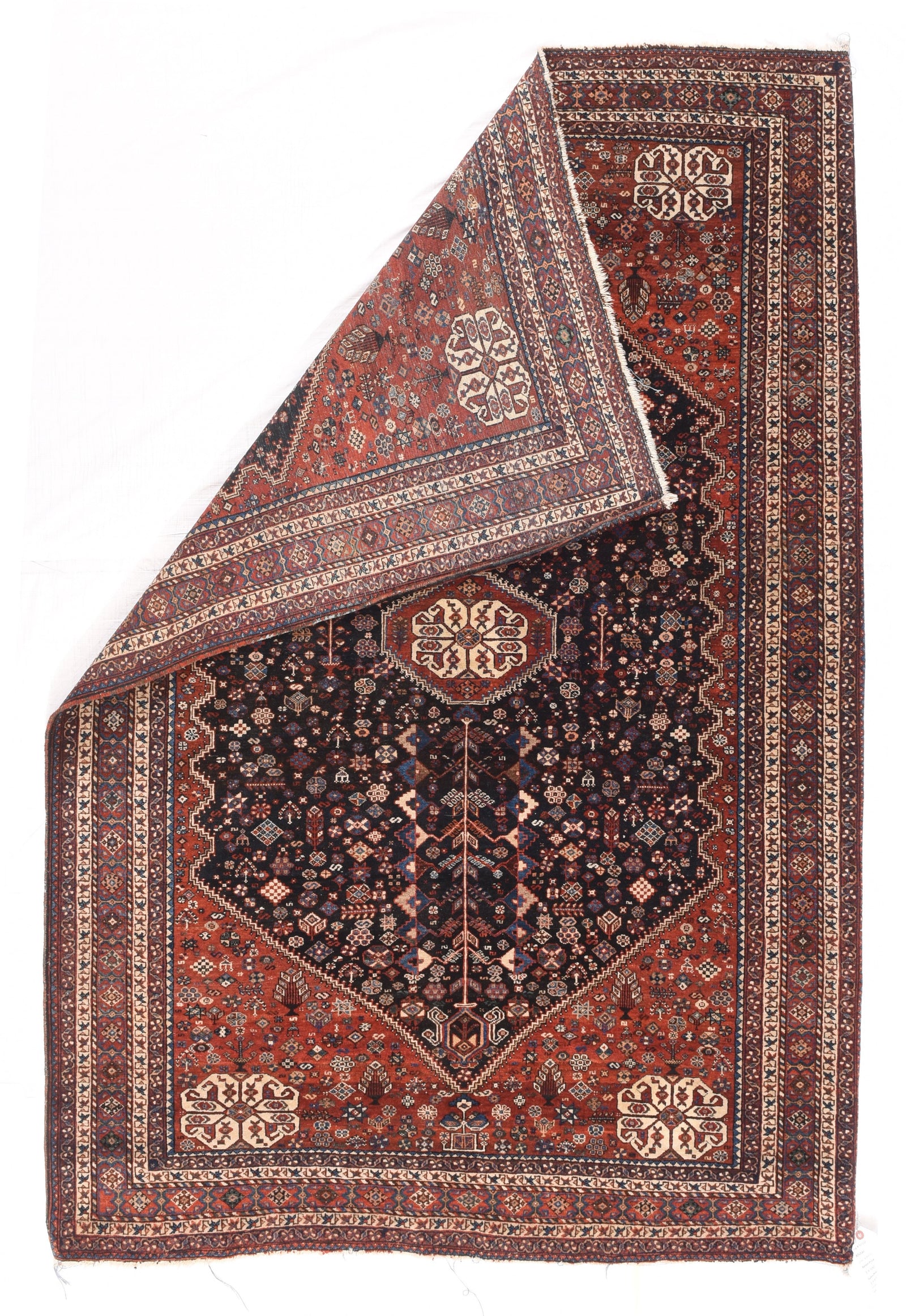 Semi Red Afshar Persian Area Rug