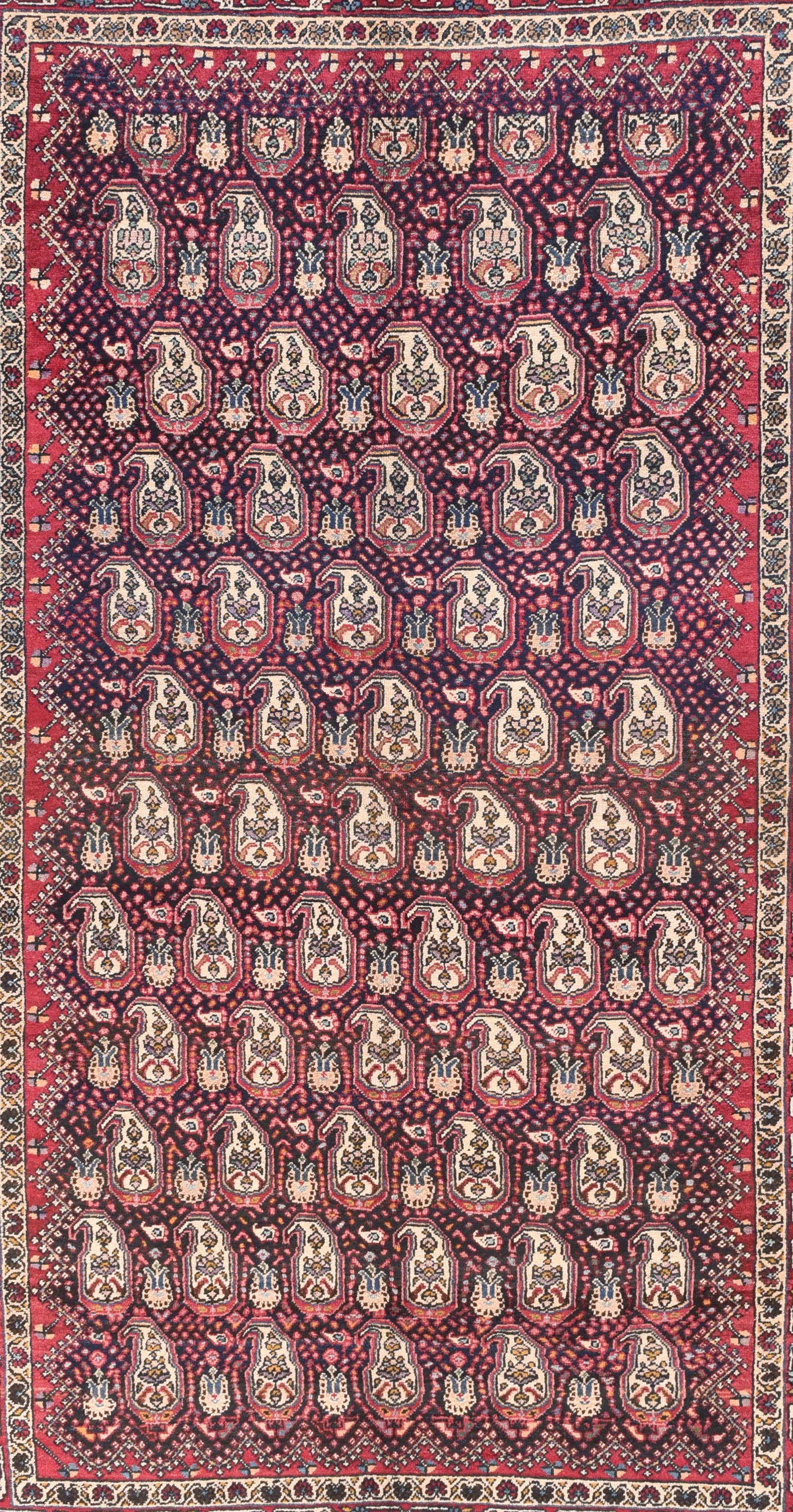 Semi Red Mahal Persian Area Rug