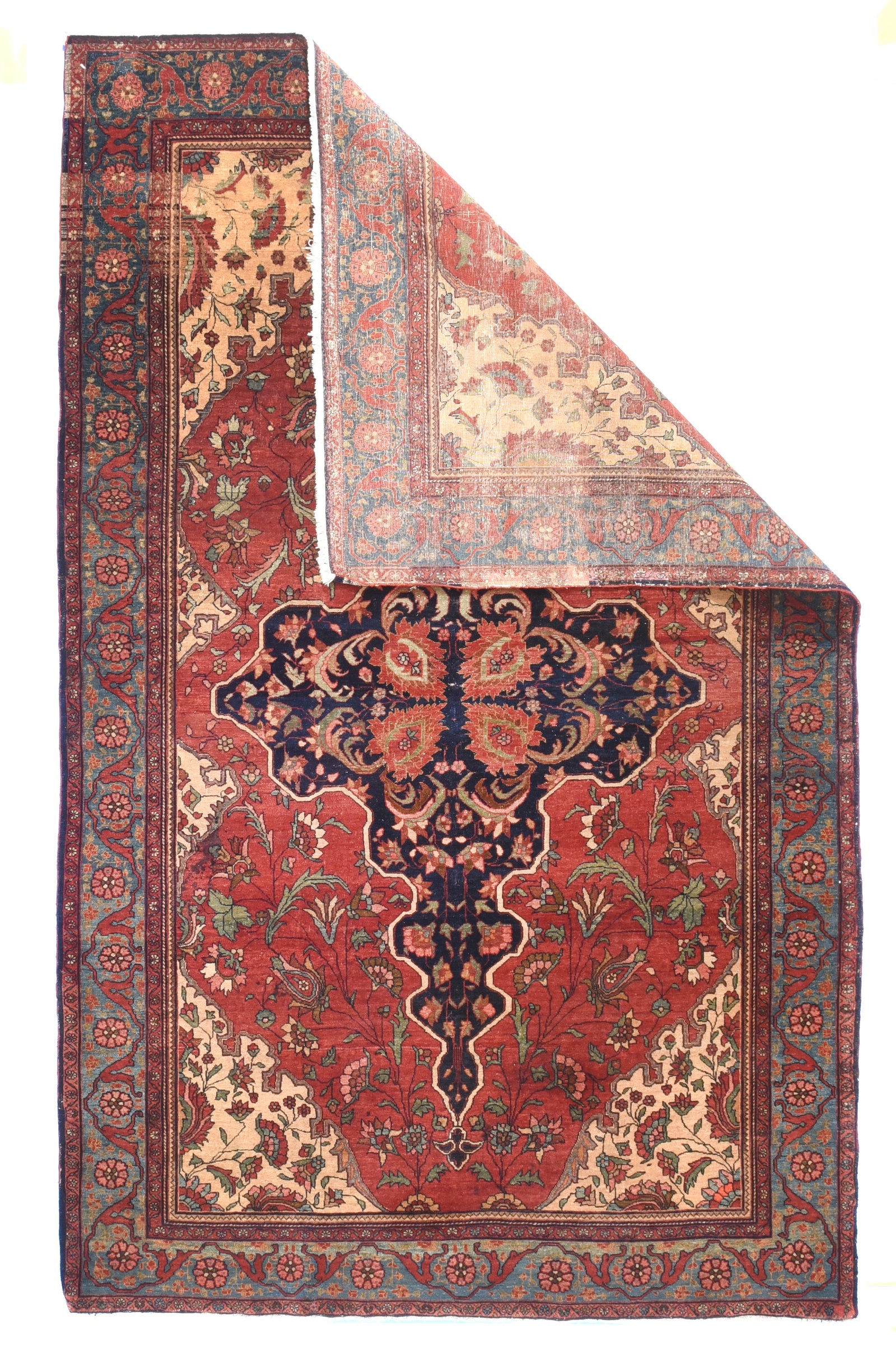 Antique Farahan Sarouk Persian Rug