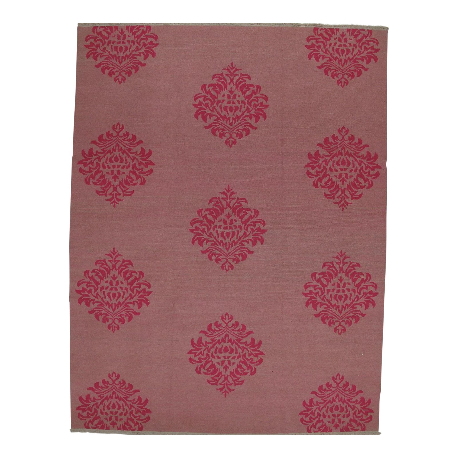 Soumak Design Hand Woven Wool Rug - 9' X 12'