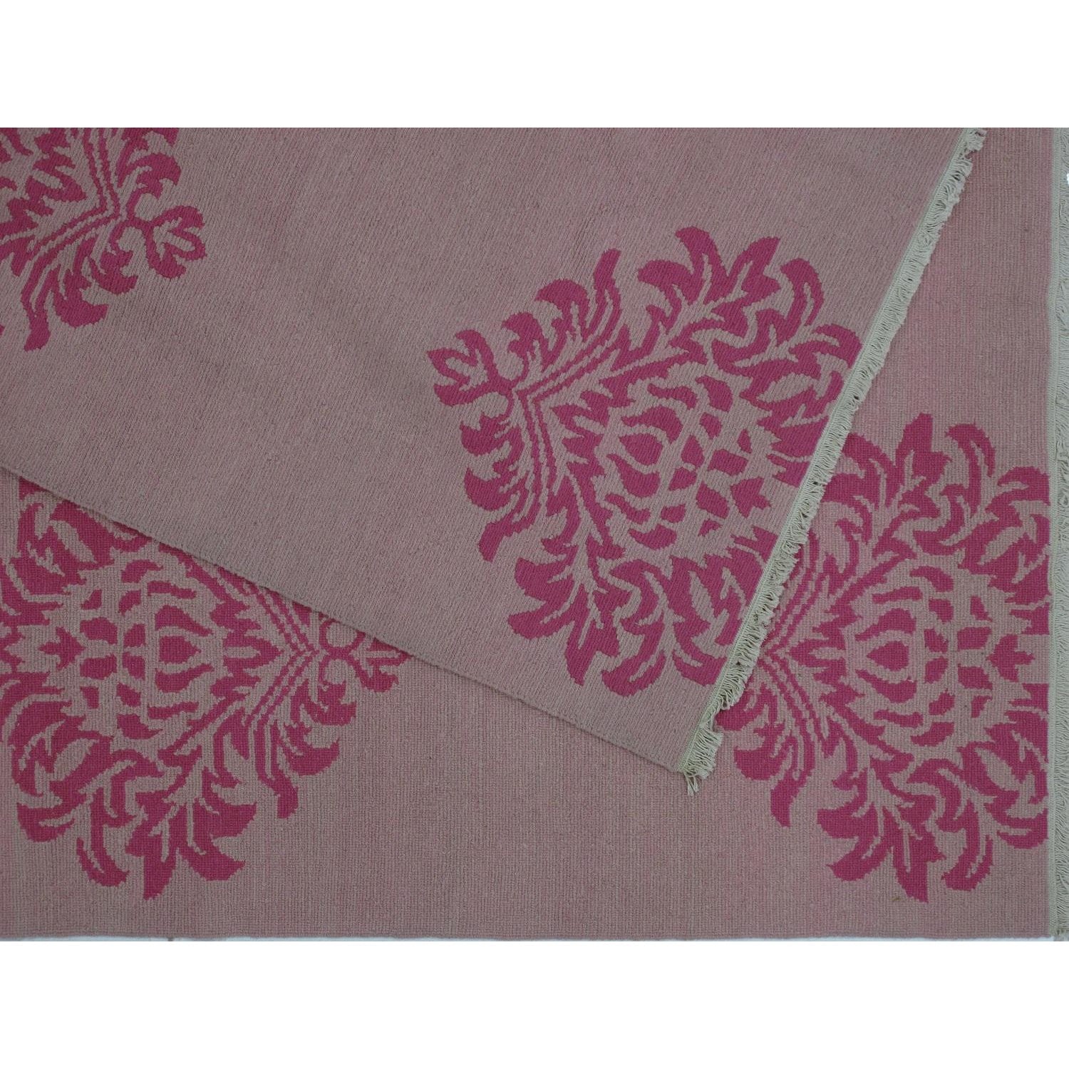 Soumak Design Hand Woven Wool Rug - 9' X 12'