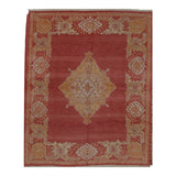 Turkish Oushak Design Hand Woven Wool Rug - 8' X 10'