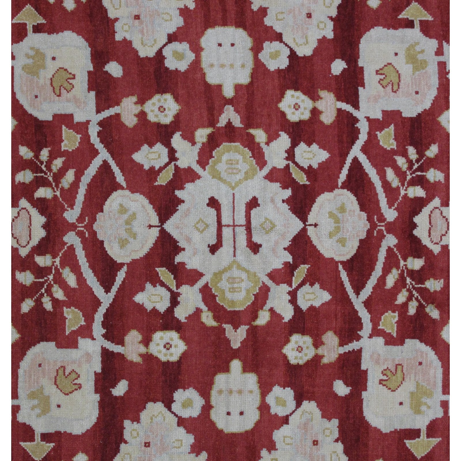 Turkish Oushak Design Hand Woven Wool Rug - 8' X 10'