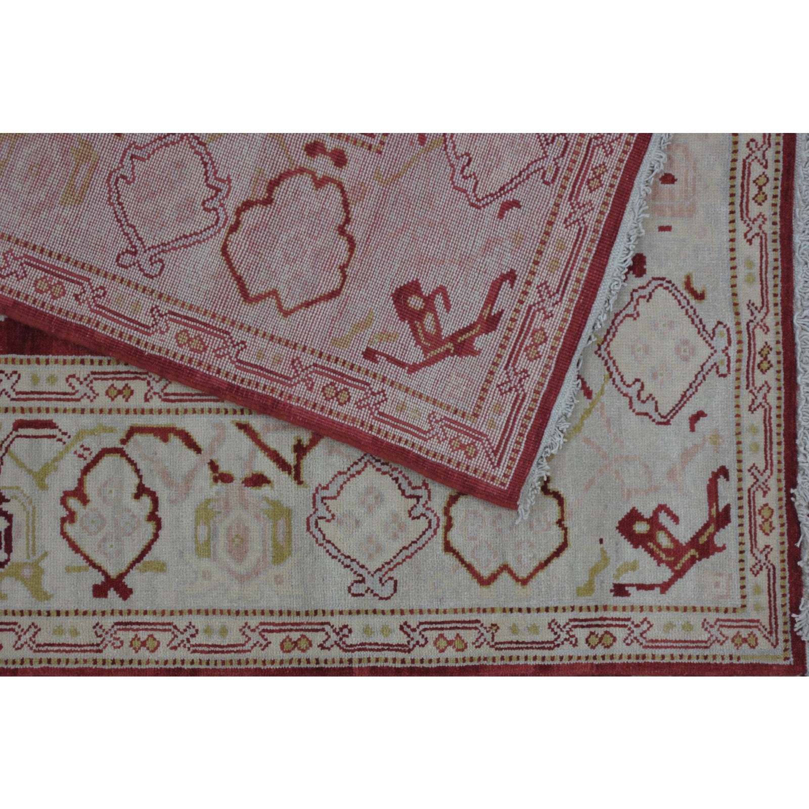 Turkish Oushak Design Hand Woven Wool Rug - 8' X 10'