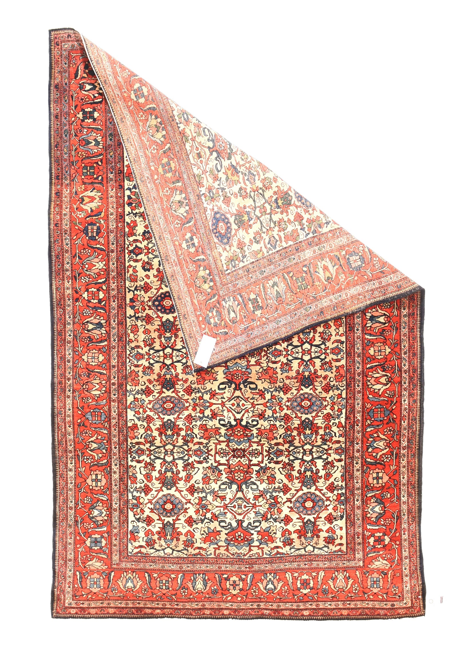 Antique Farahan Sarouk Persian Area Rug
