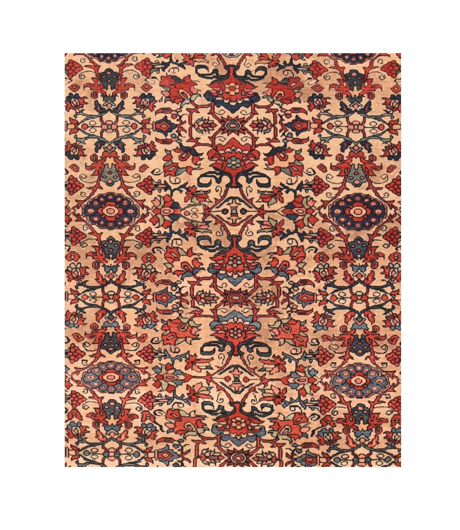 Antique Farahan Sarouk Persian Area Rug