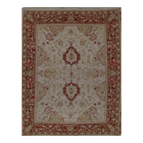 Turkish Oushak Design Hand Woven Wool Rug - 8' X 10'