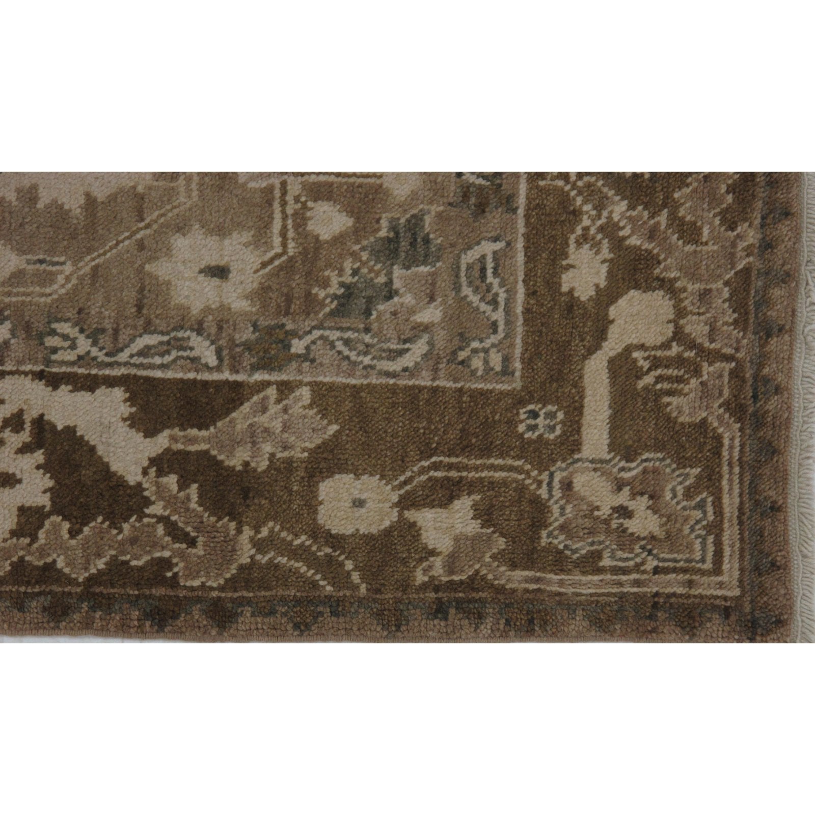 Turkish Oushak Design Hand Woven Wool Rug - 6' X 9