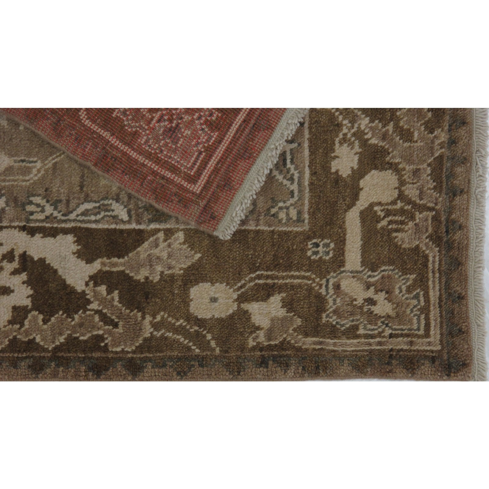 Turkish Oushak Design Hand Woven Wool Rug - 6' X 9