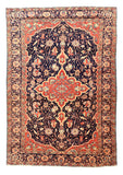 Antique Navy Sarouk Farahan Persian Area Rug