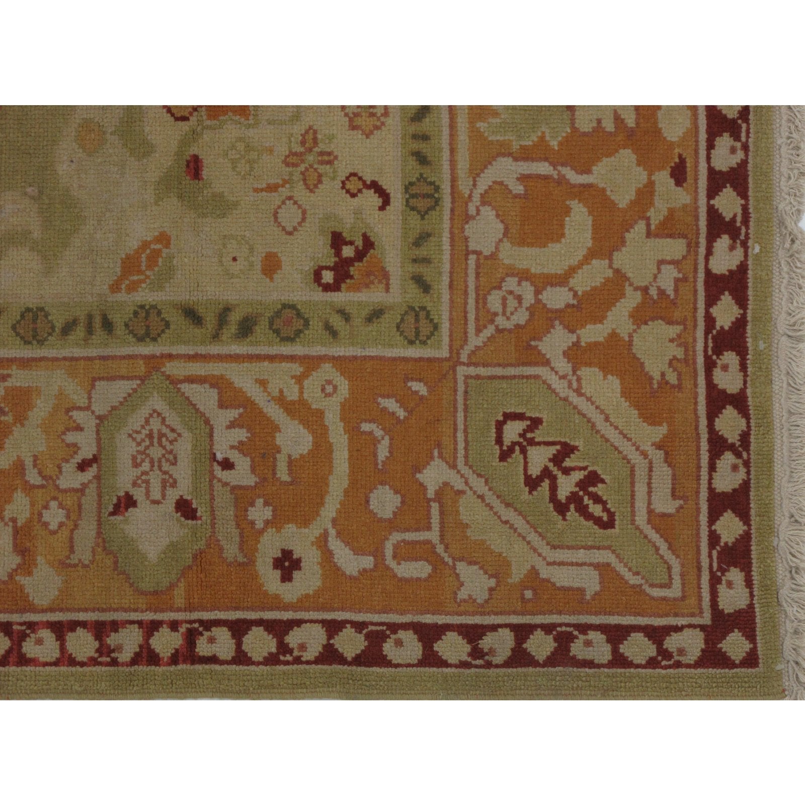 Turkish Oushak Design Hand Woven Wool Rug - 8' X 10'