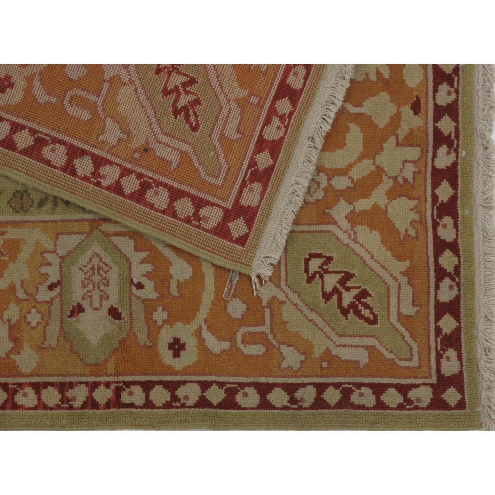 Turkish Oushak Design Hand Woven Wool Rug - 8' X 10'