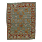 Turkish Oushak Design Hand Woven Wool Rug - 8' X 10'