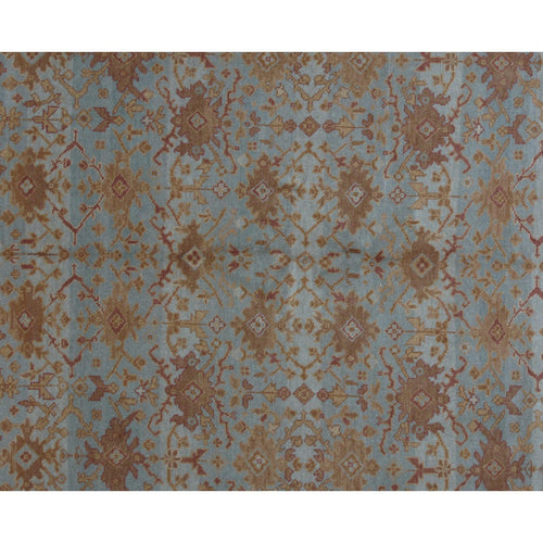 Turkish Oushak Design Hand Woven Wool Rug - 8' X 10'
