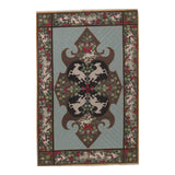 Soumak Design Hand Woven Wool Rug - 6' X 9'