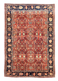 Antique Burgundy Farahan Sarouk Persian Area Rug