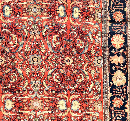 Antique Farahan Sarouk Persian Area Rug