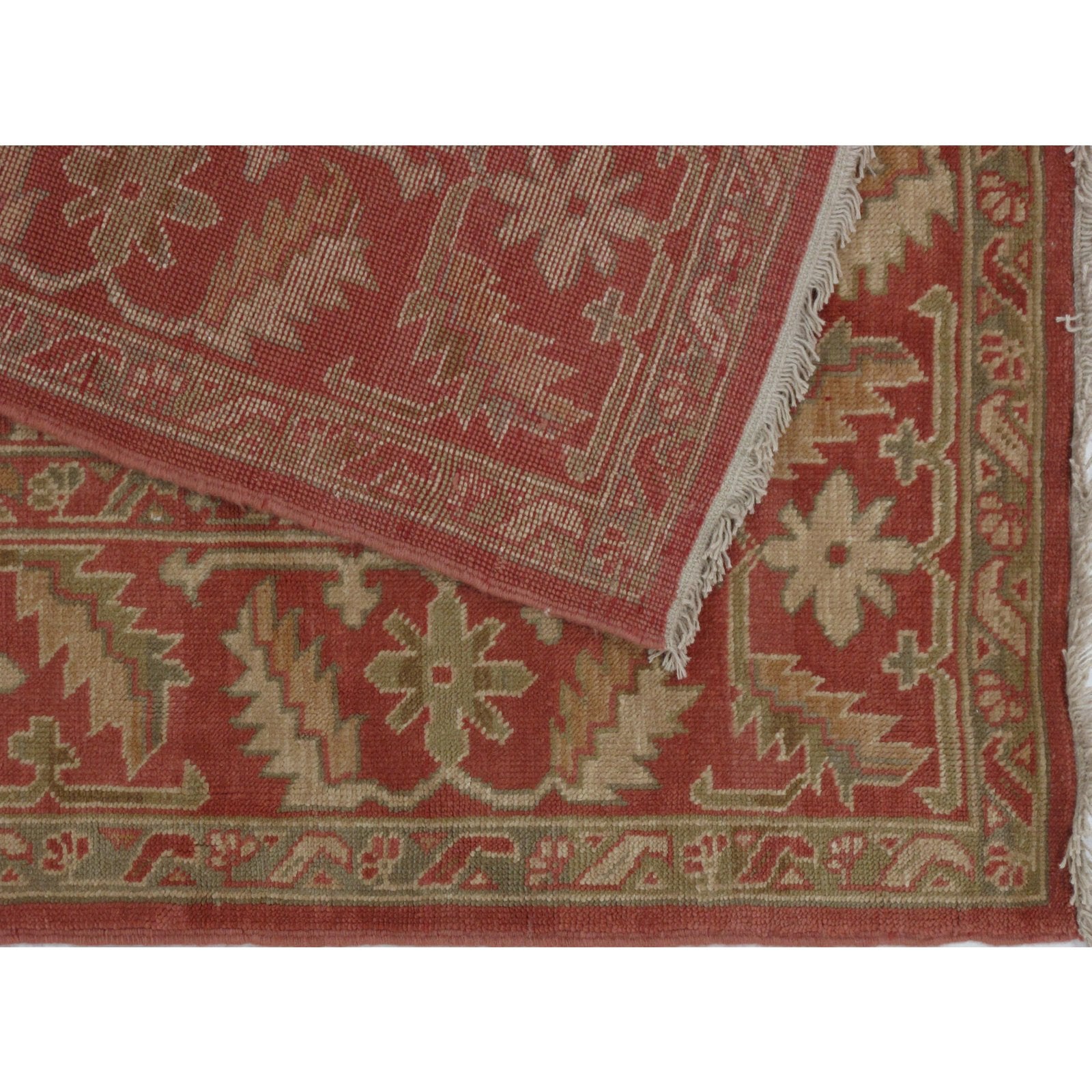 Turkish Oushak Design Hand Woven Wool Rug - 8' X 10'