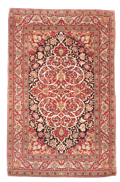 Antique Red Tehran Persian Area Rug