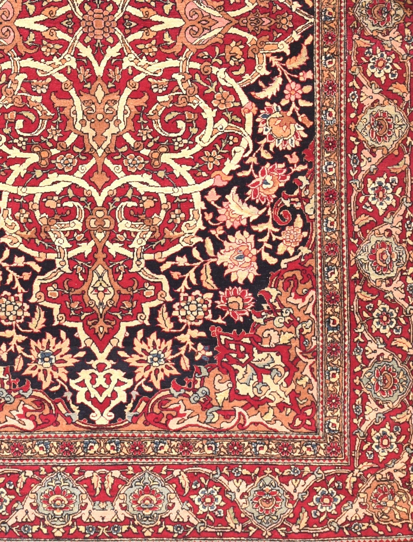 Antique Tehran Persian Area Rug