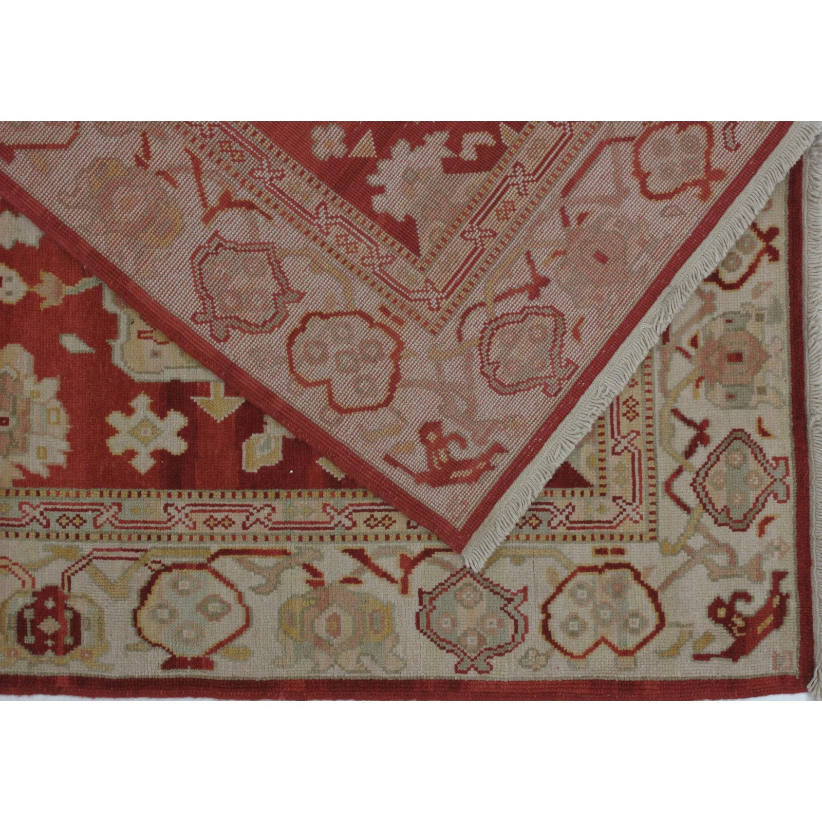 Turkish Oushak Design Hand Woven Wool Rug - 6' X 9'