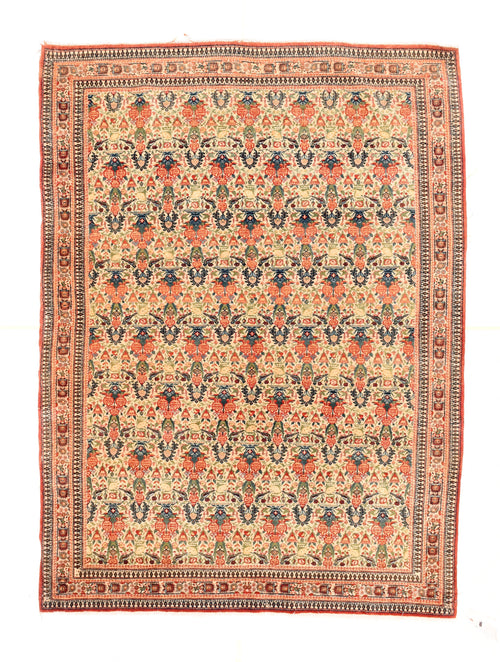 Antique Red Tehran Persian Area Rug