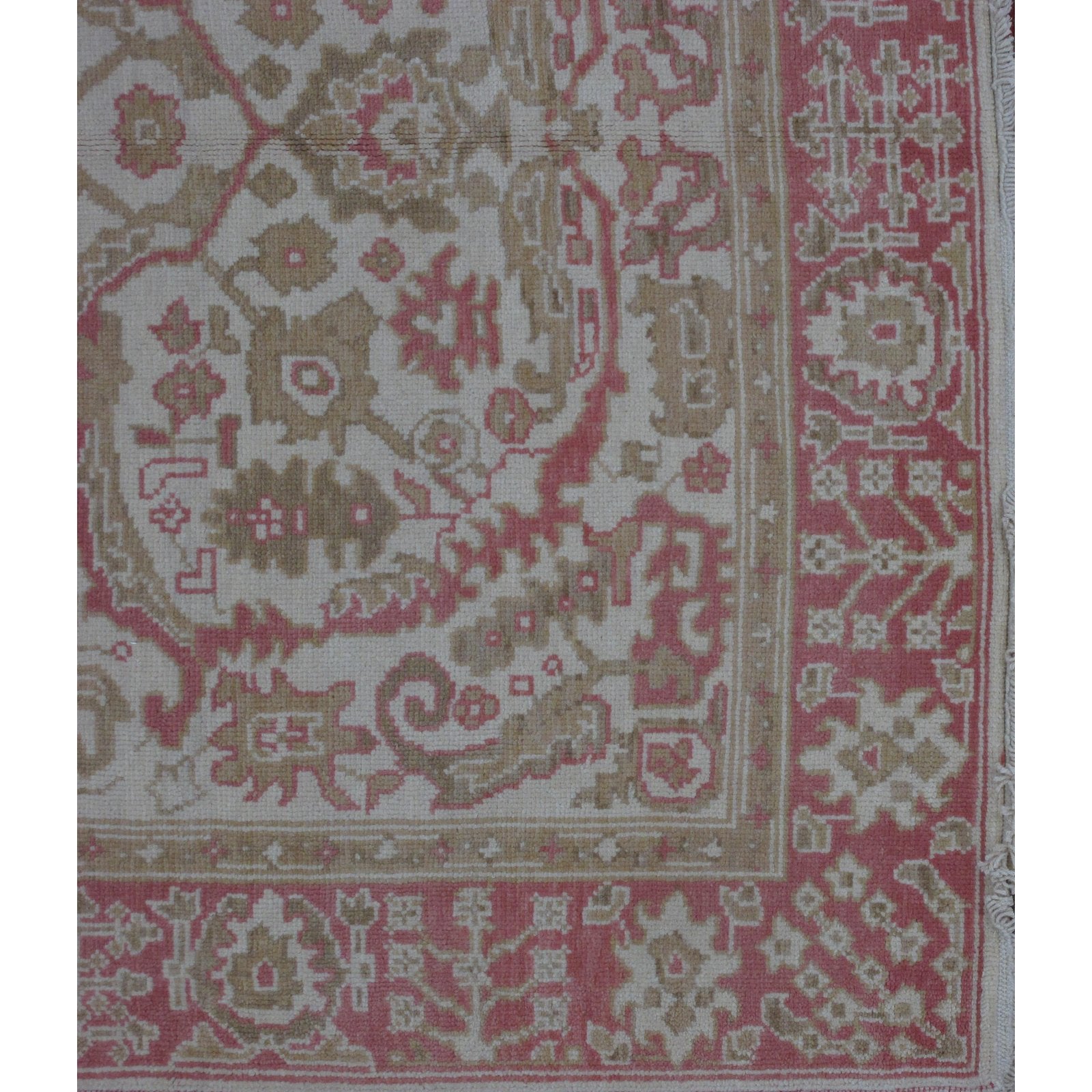 Turkish Oushak Design Hand Woven Wool Rug - 6' X 9'