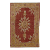 Turkish Oushak Design Hand Woven Wool Rug - 6' X 9'