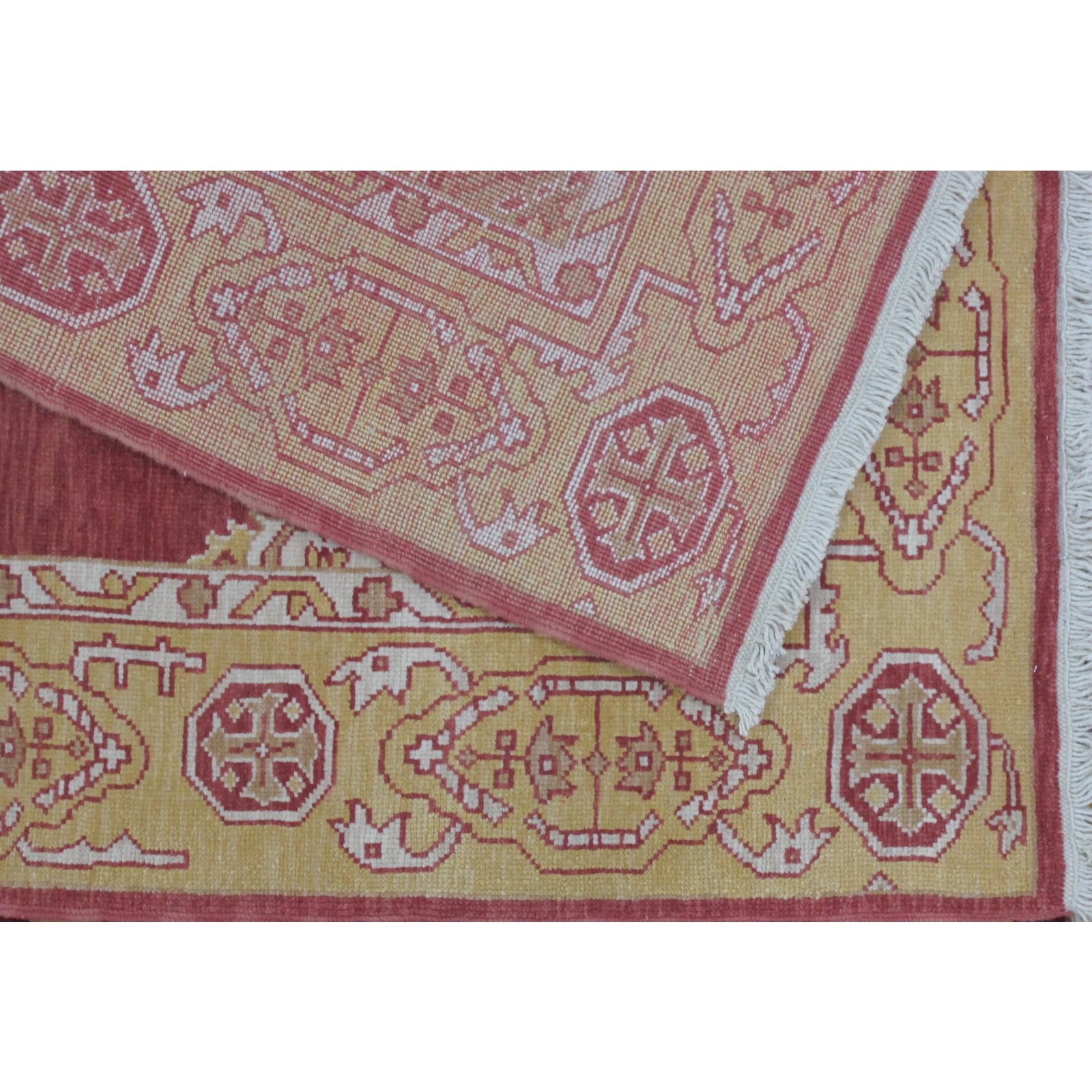 Turkish Oushak Design Hand Woven Wool Rug - 6' X 9'